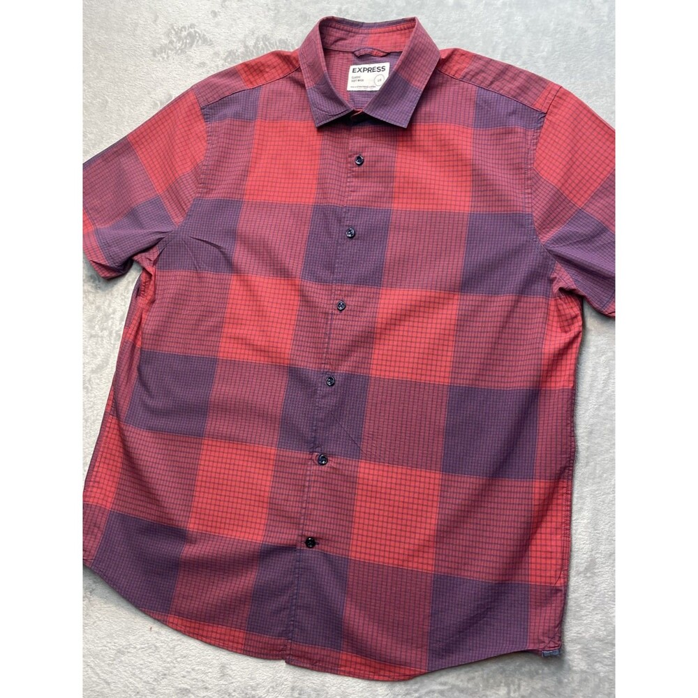 Express Men's Large Soft Wash Button Up Shirt